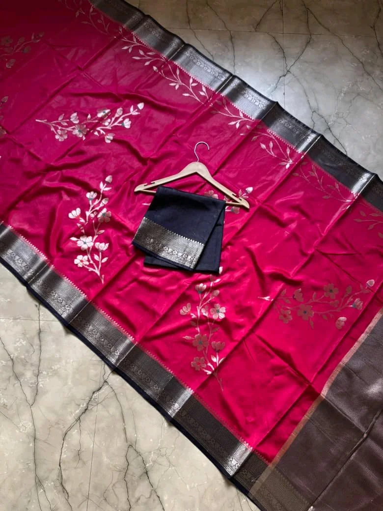 Katan Raw Mango Sarees 9