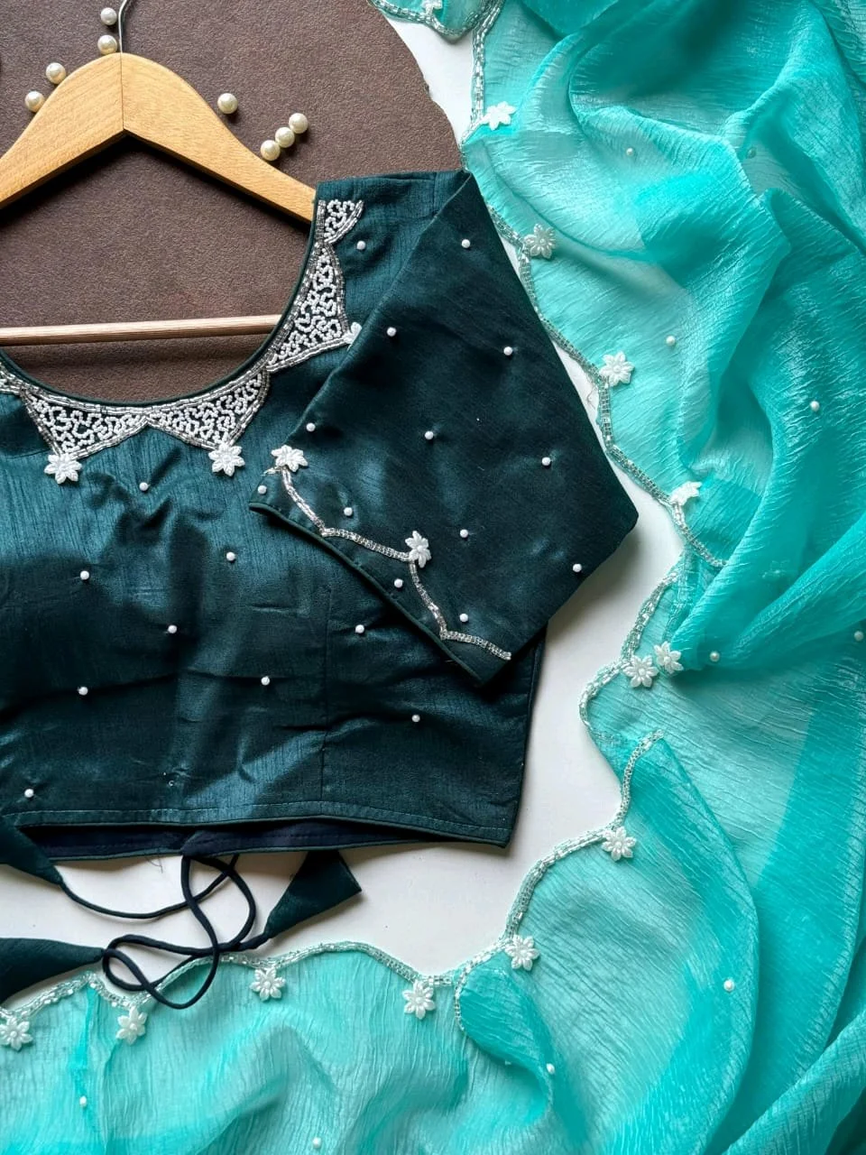 Mango Crush Saree 1