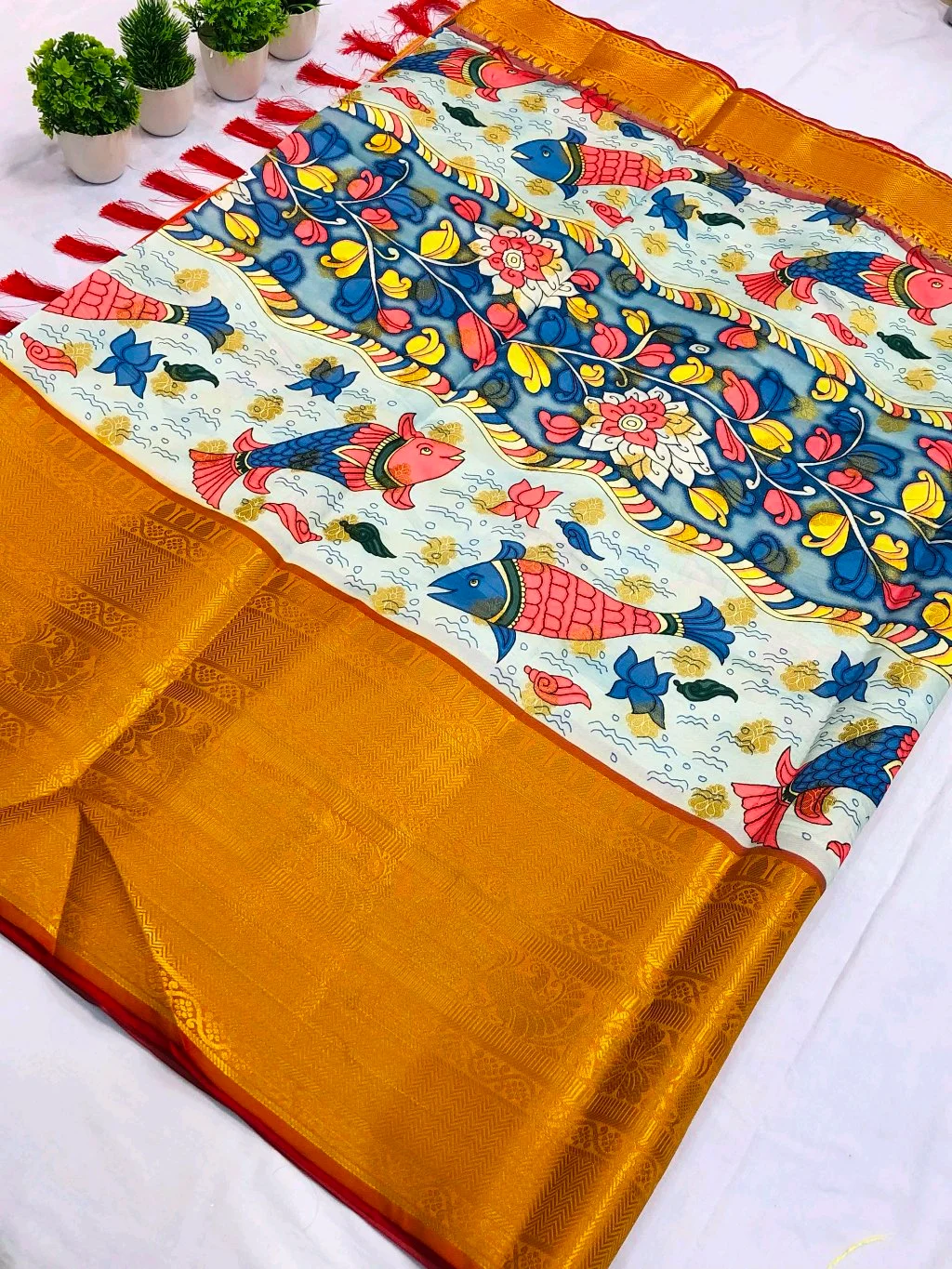 Soft Banarasi Silk Saree 6