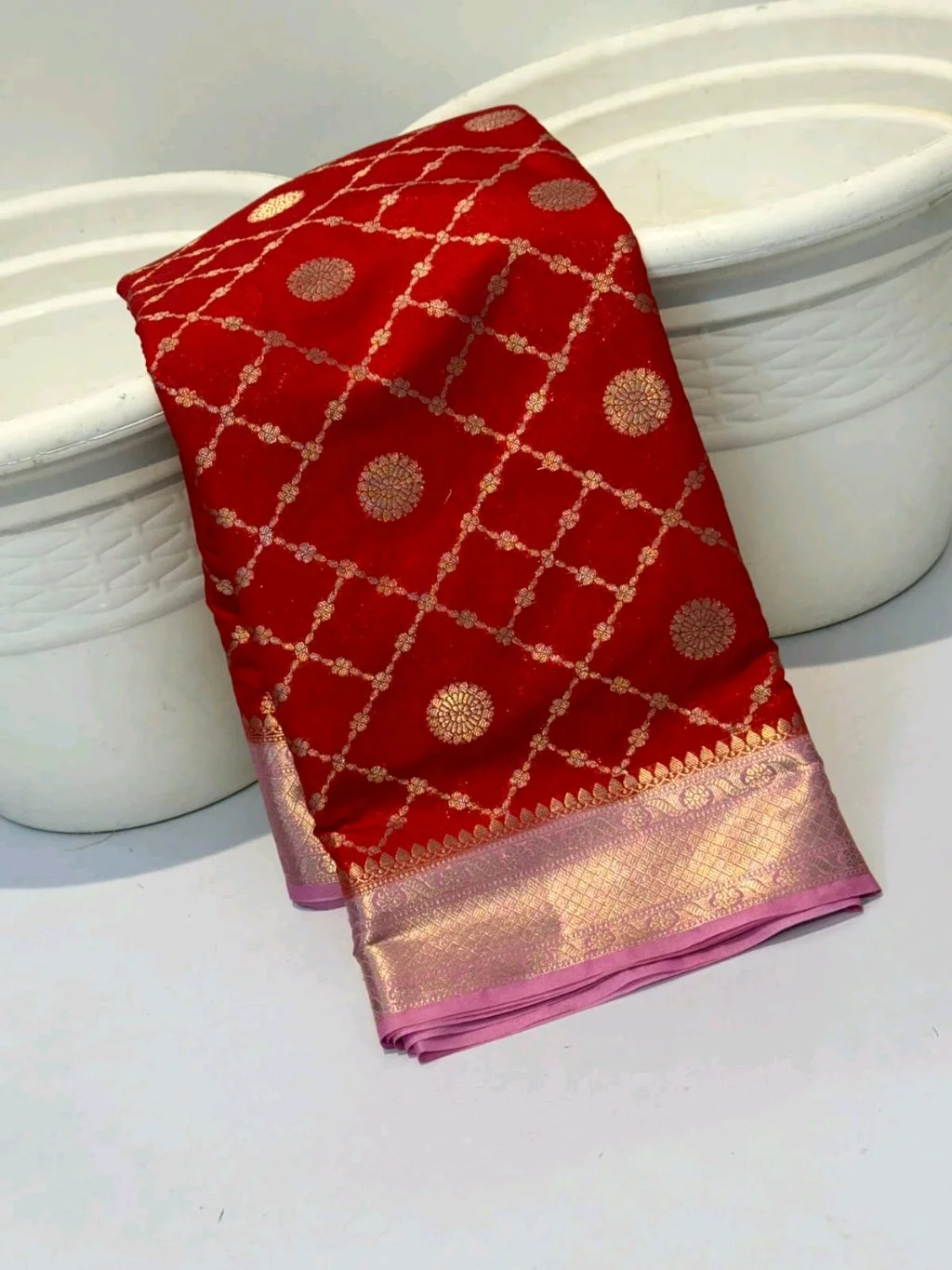 Katan Silk Dyed Banarasi Sarees thumbnail 7