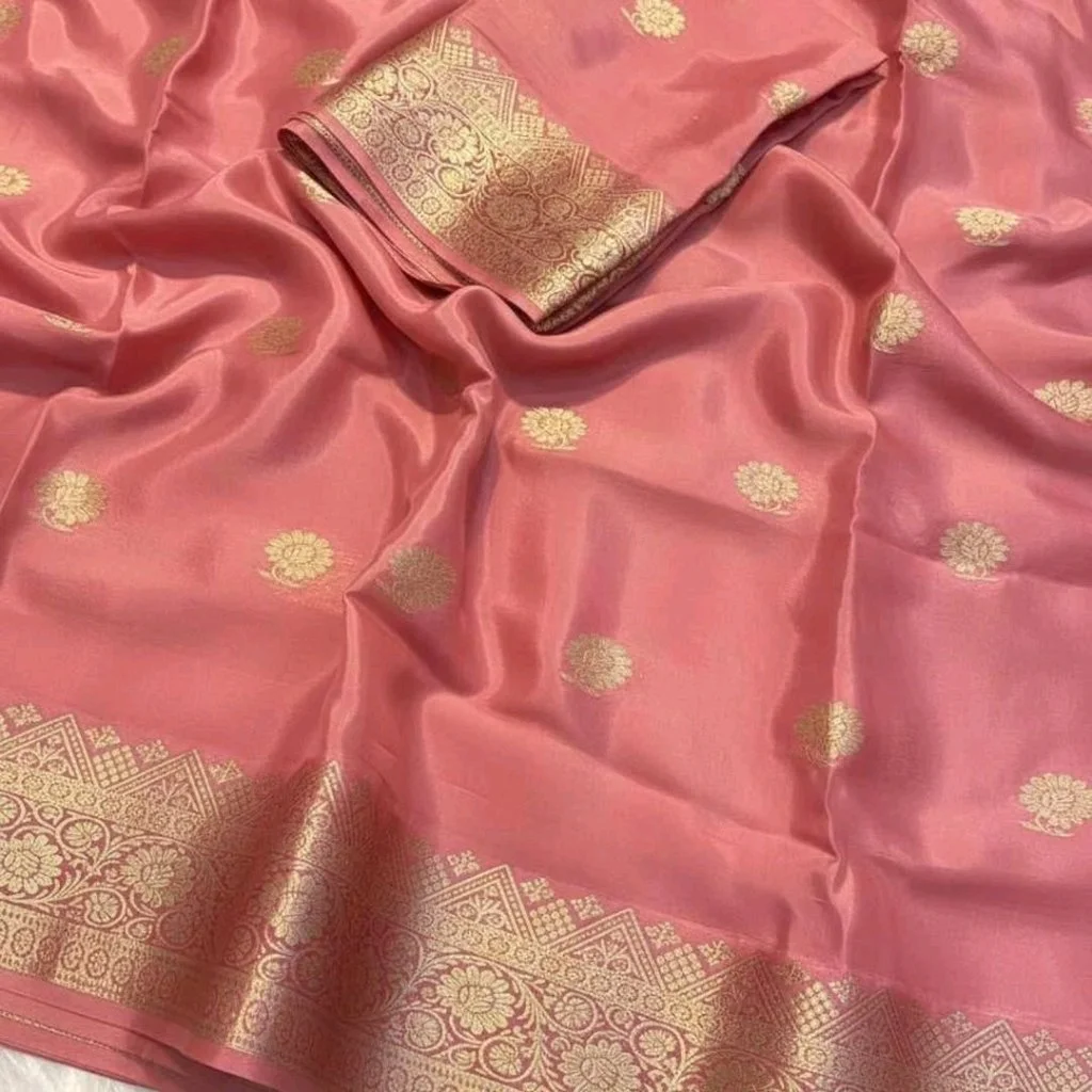 Pure Soft Viscose Crepe Silk Saree 9