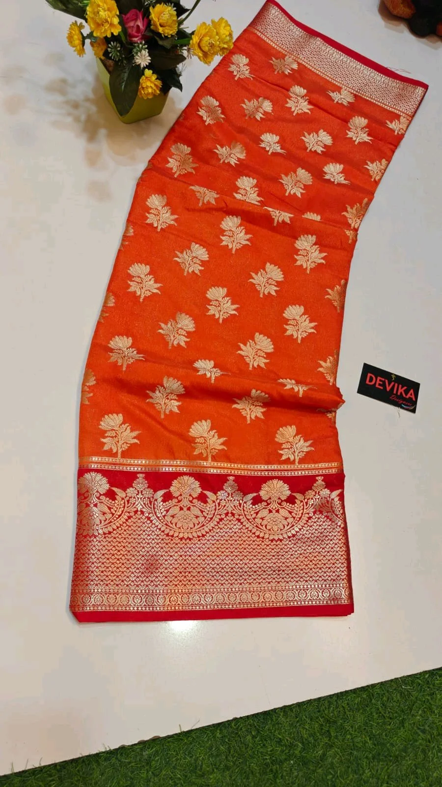 Pure Banarasi Viscose Georgette  Saree 3