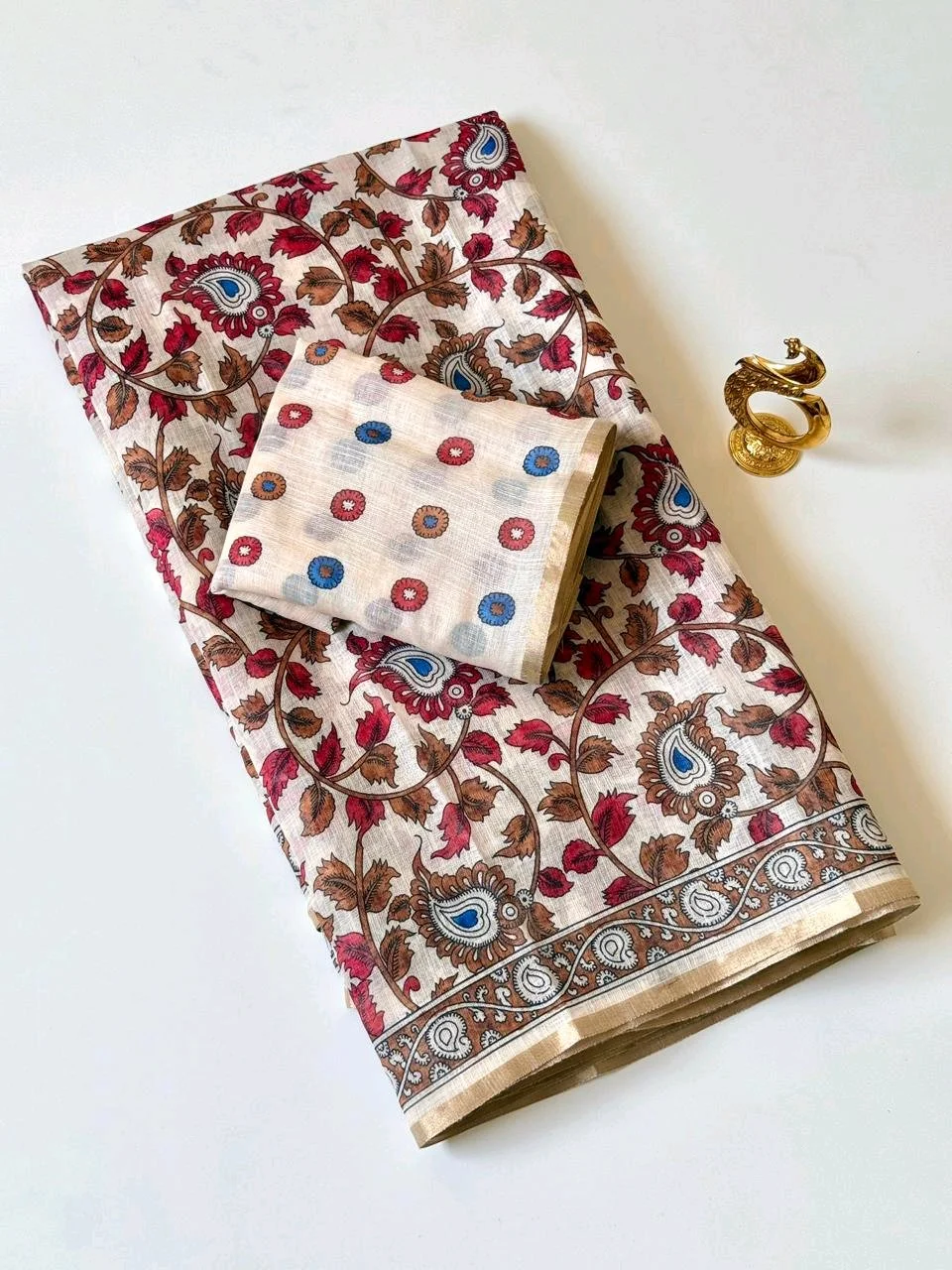 Lenin Cotton Saree thumbnail 1