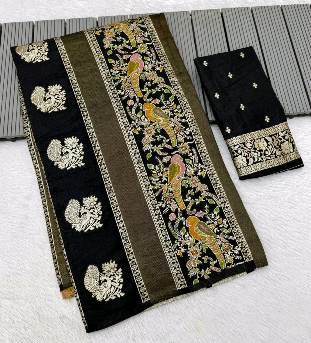 Rich Crepe Khadi Sarees 4