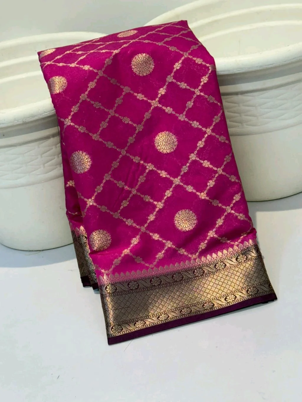 Katan Silk Dyed Banarasi Sarees thumbnail 3