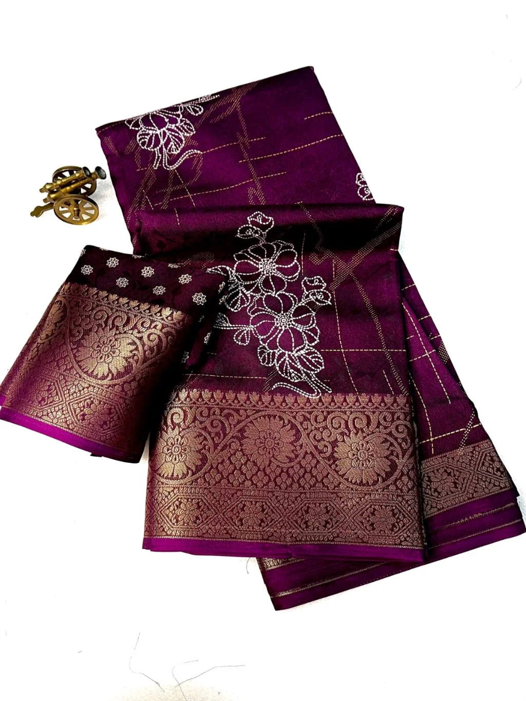 Ajrakh Designer Saree thumbnail 2