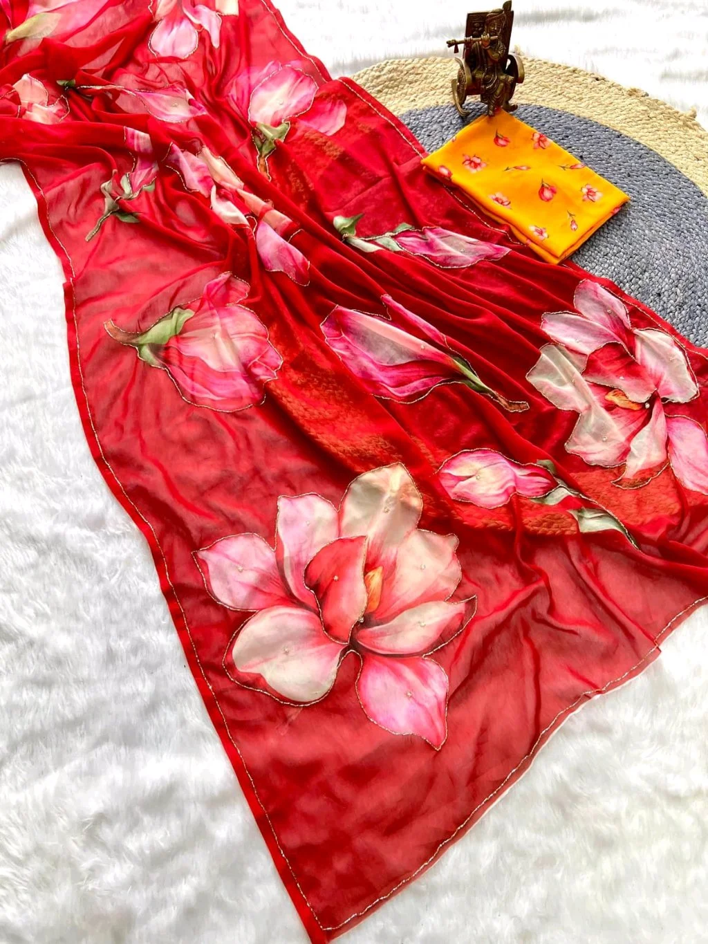 Soft Pure Georgette Saree 2