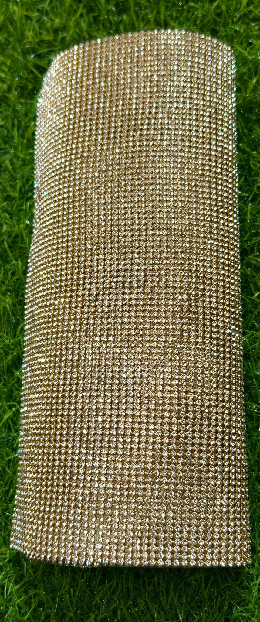 Gold Rhinestone Crystal Mesh Trim 2 Lains 1