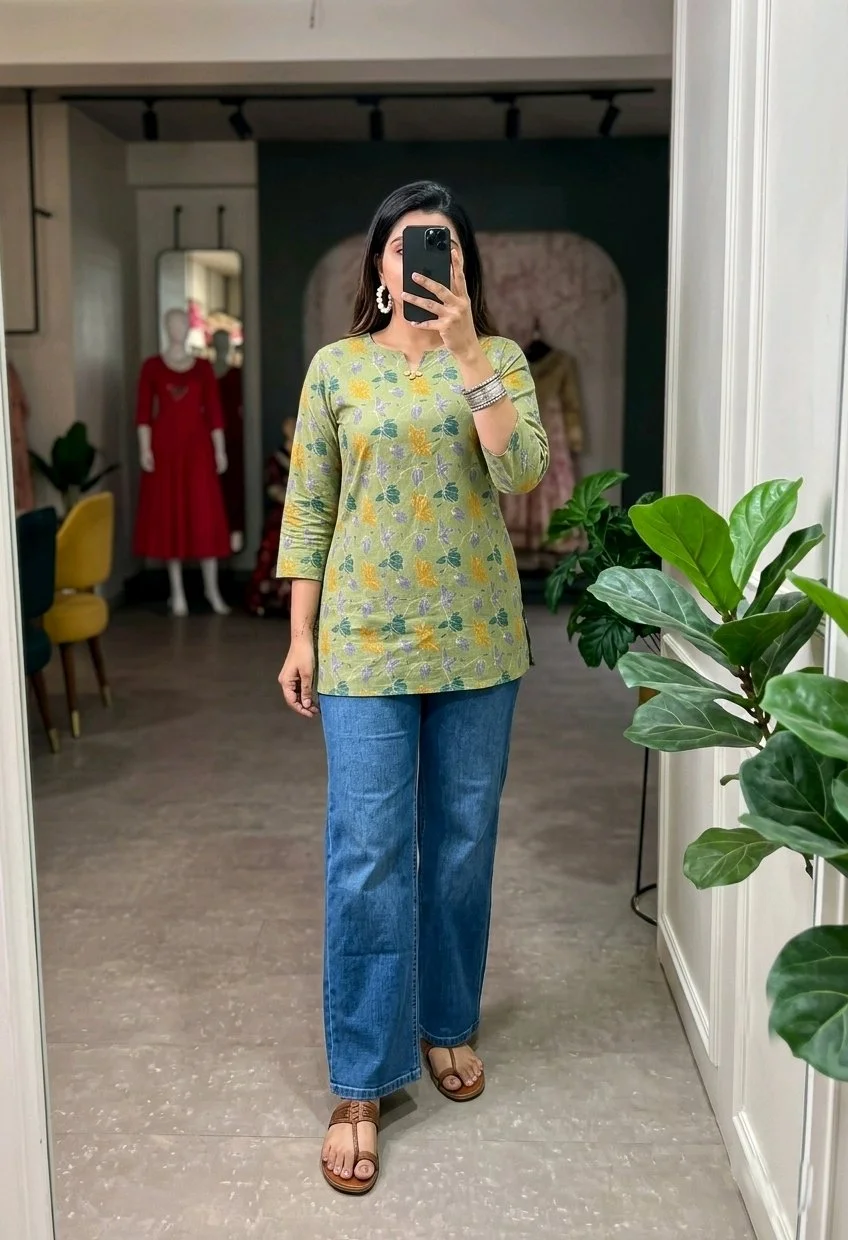 Geometric Print Tunic Top 5