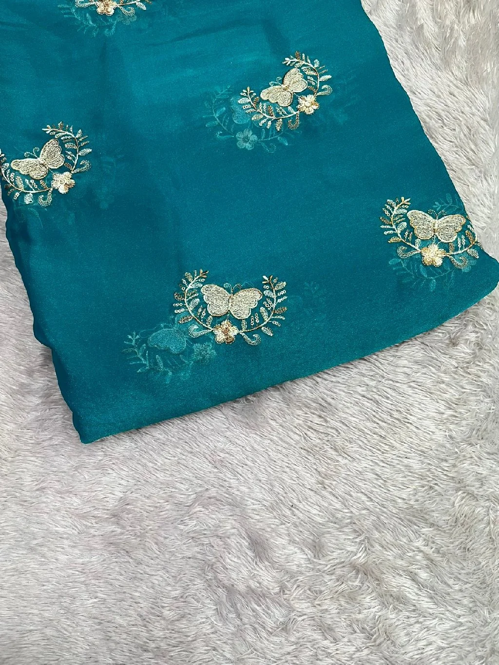 Butterfly Embroidered Fabric thumbnail 2