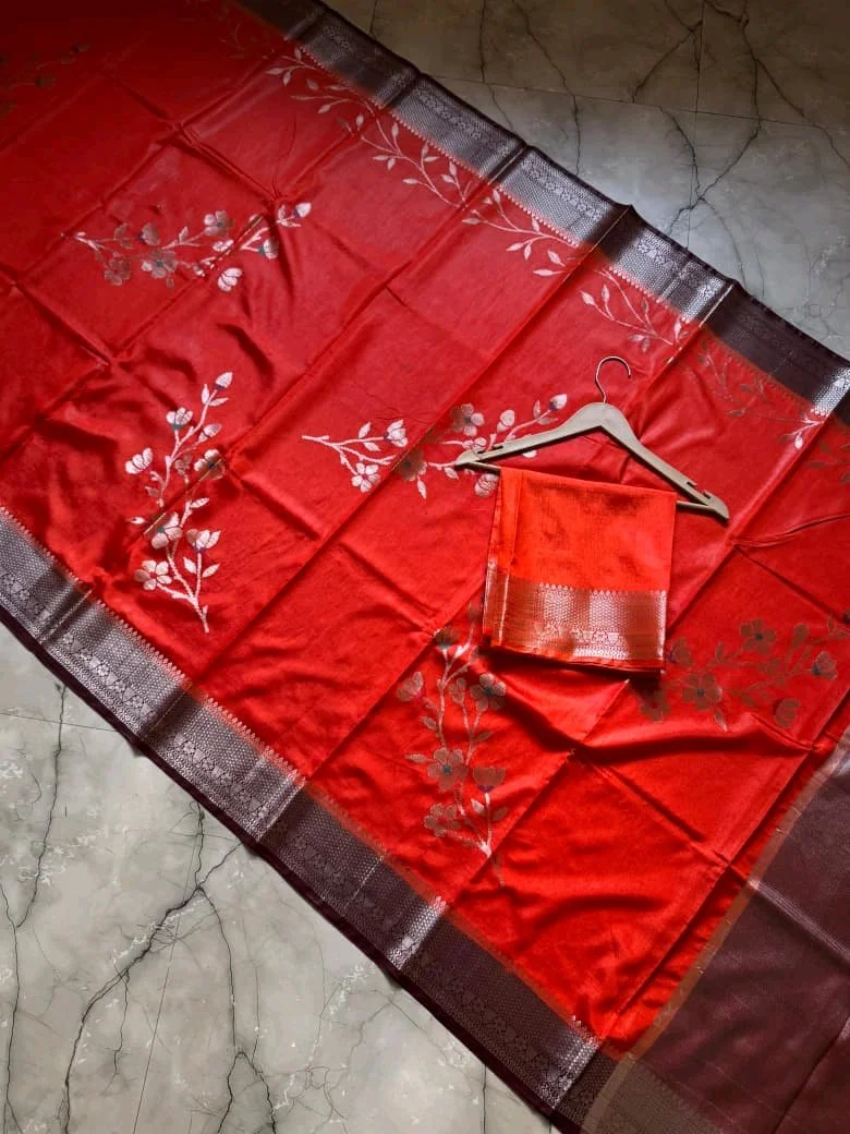 Katan Raw Mango Sarees 6