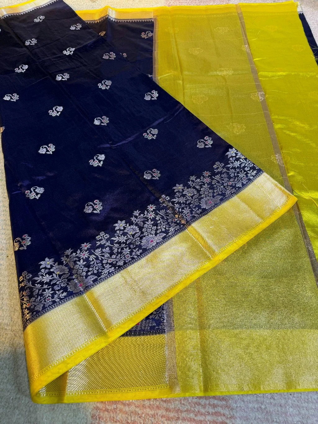 Katan Raw Mango Sarees 1