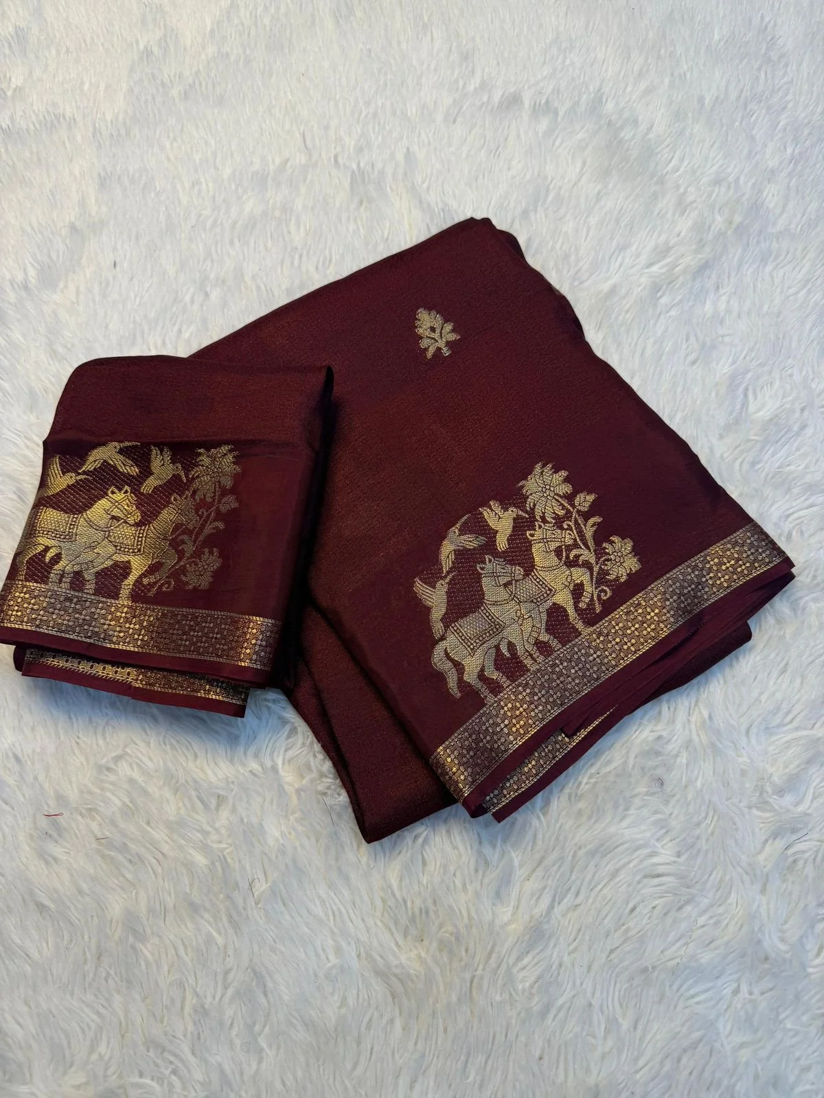 Pure VISCOSE Kadhi silk Horse 7