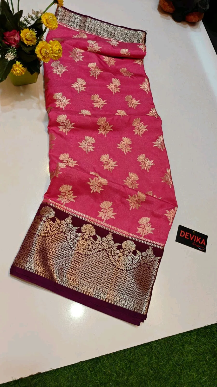 Pure Banarasi Viscose Georgette  Saree 5