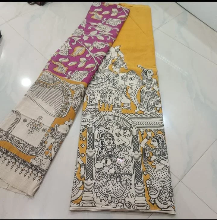 Traditional Kalamkari Print Top And Duppata thumbnail 3