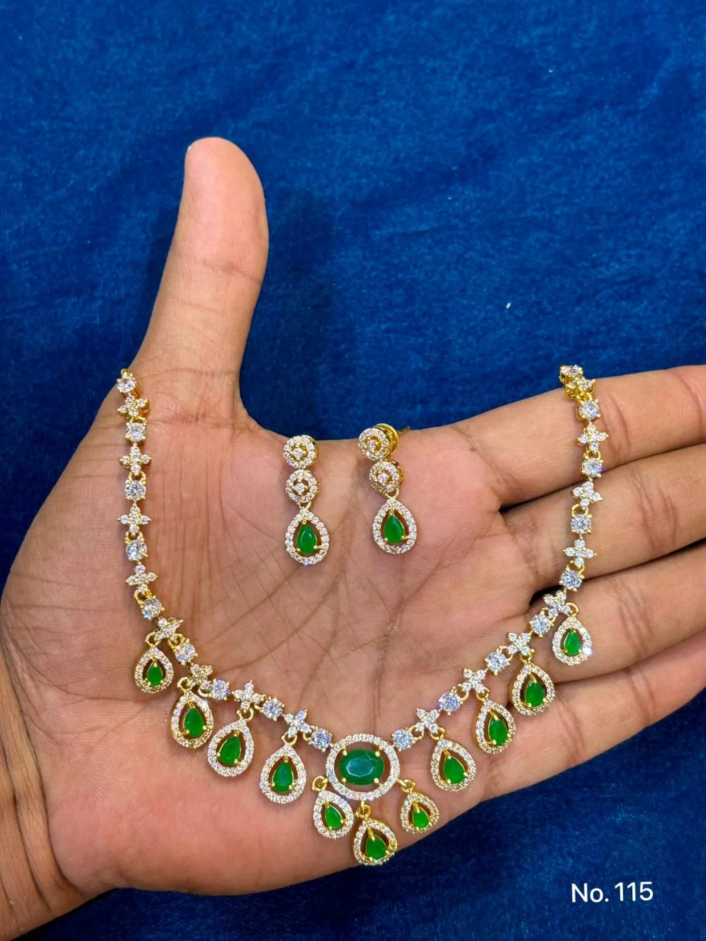 One Gram. Gold Cz Neck Peice Sale