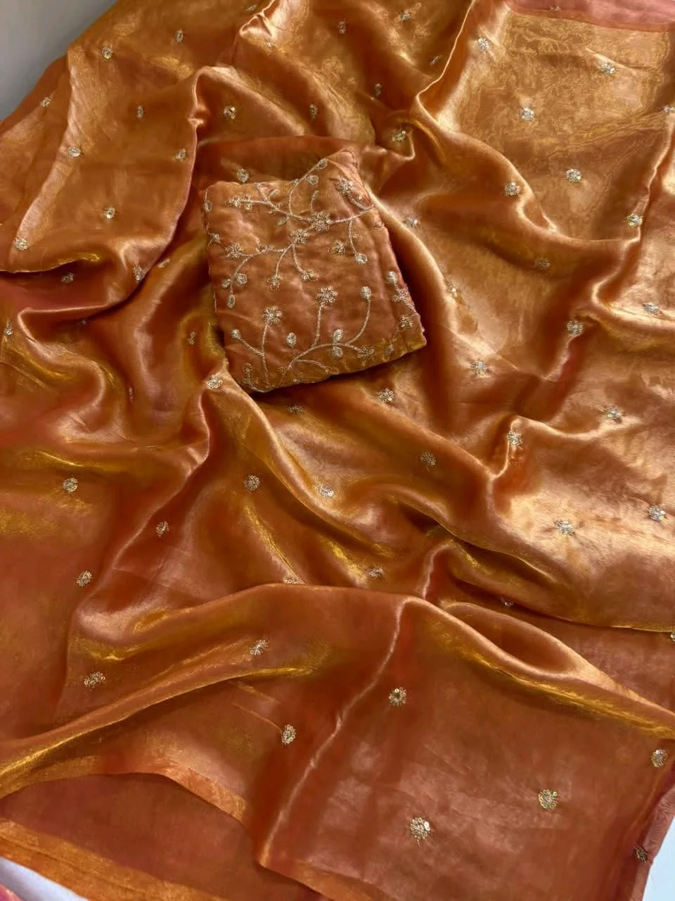 Space Satin Saree 4
