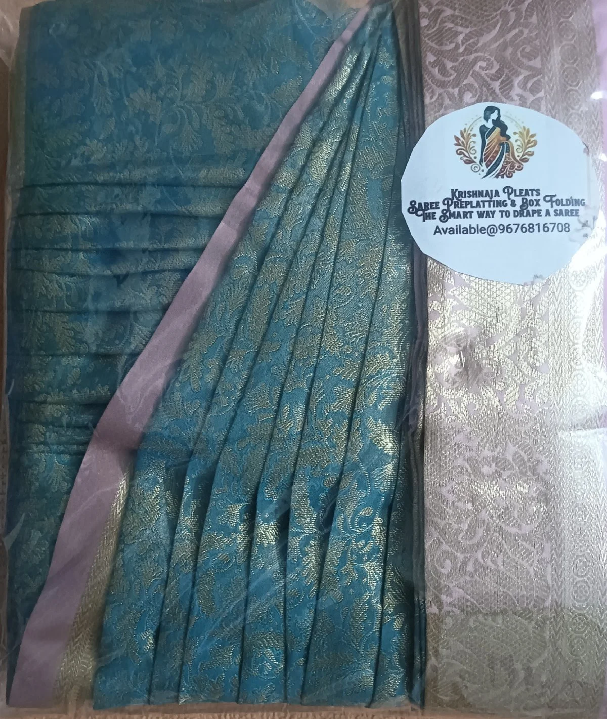 krish pleats saree  Pre-pleating service 1