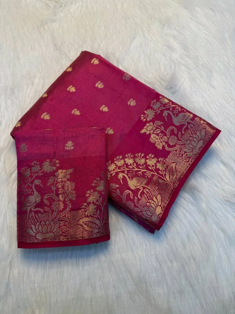 Soft Tusser Silk Saree 6
