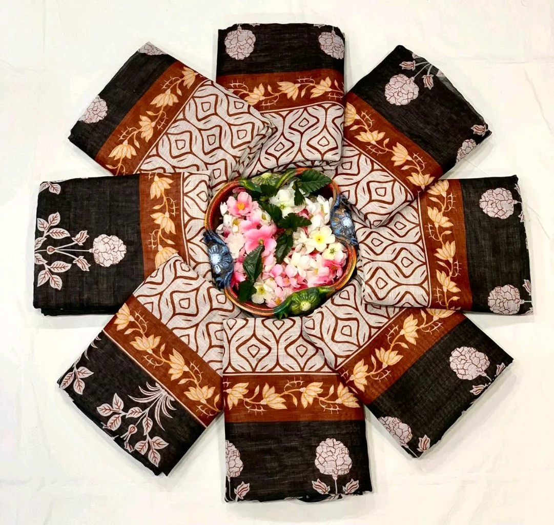 Linen Cotton Sarees 2