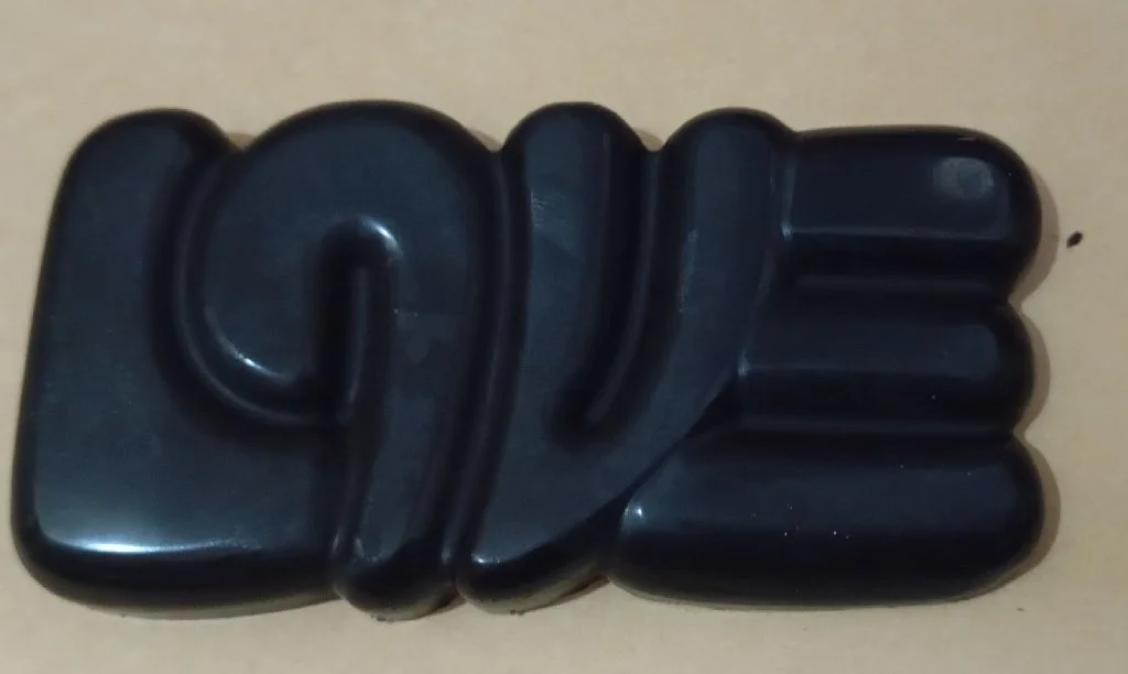 Love Shaped Dark Chocolate Bar One Piece 1