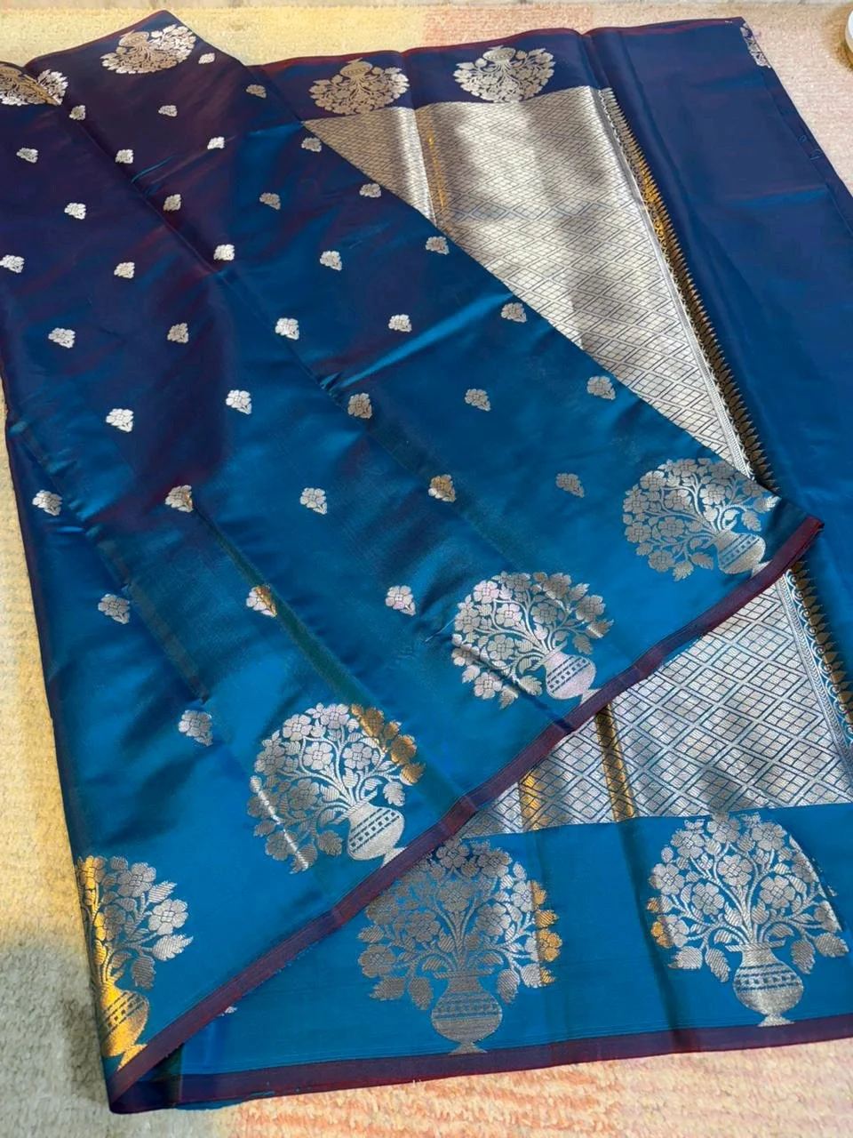 Semi Katan Soft Silk Sarees 10