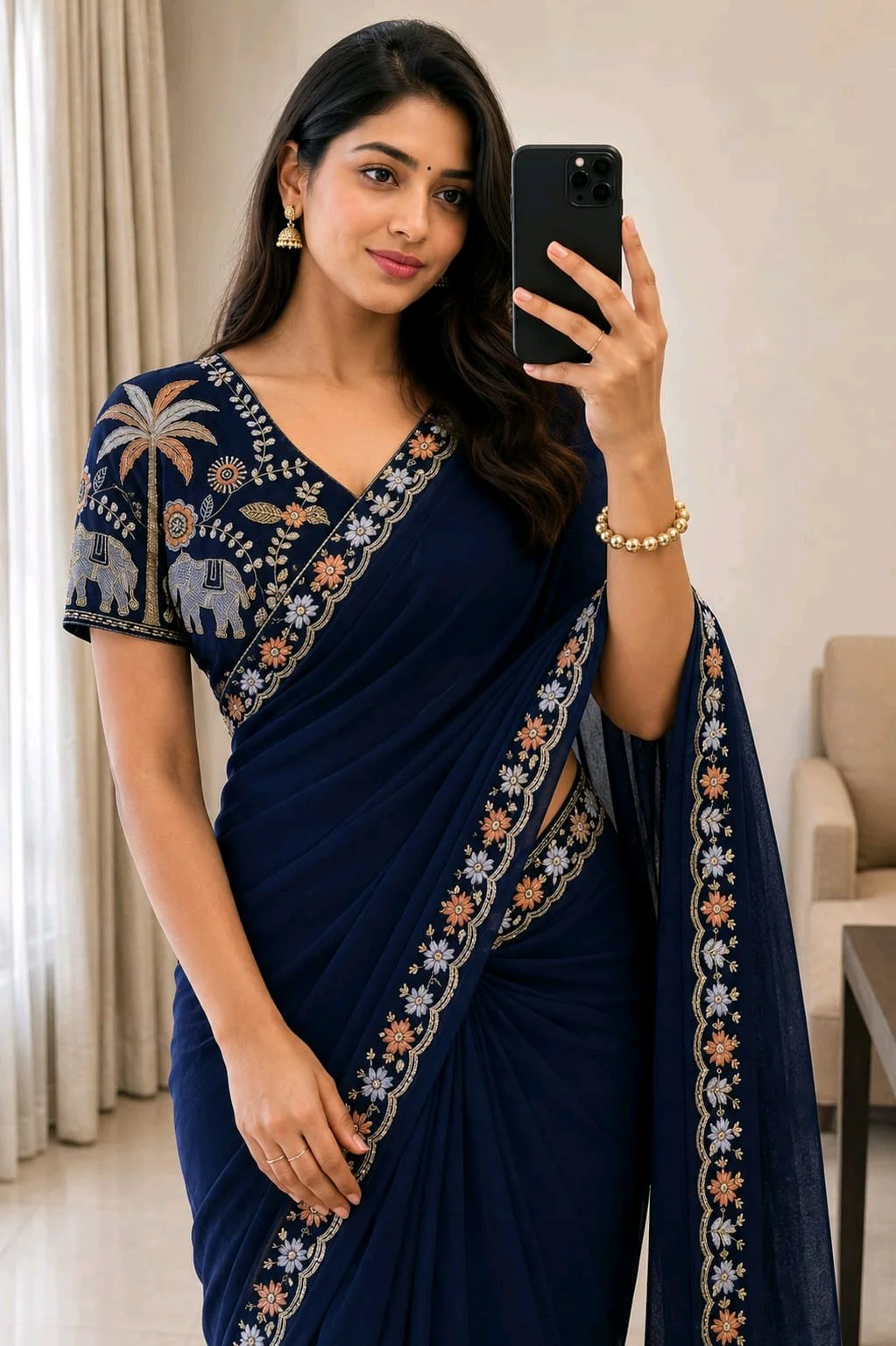 Star Georgette Sarees thumbnail 1