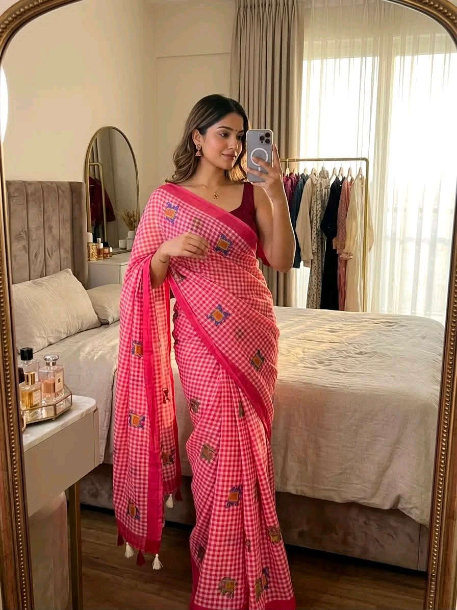 Sift Linen Cotton Sarees thumbnail 10