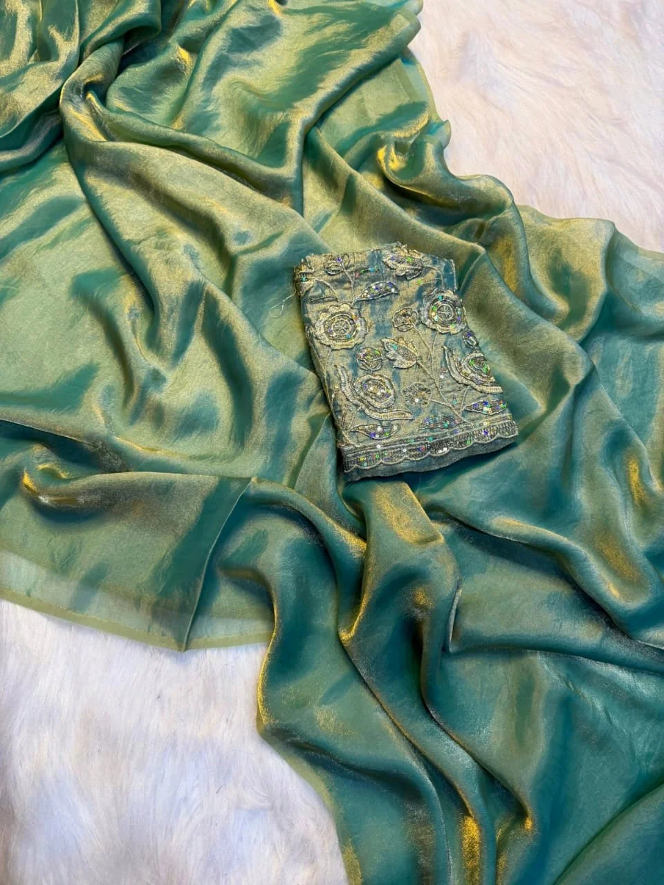 Two Tone Space Silk Fabric 7