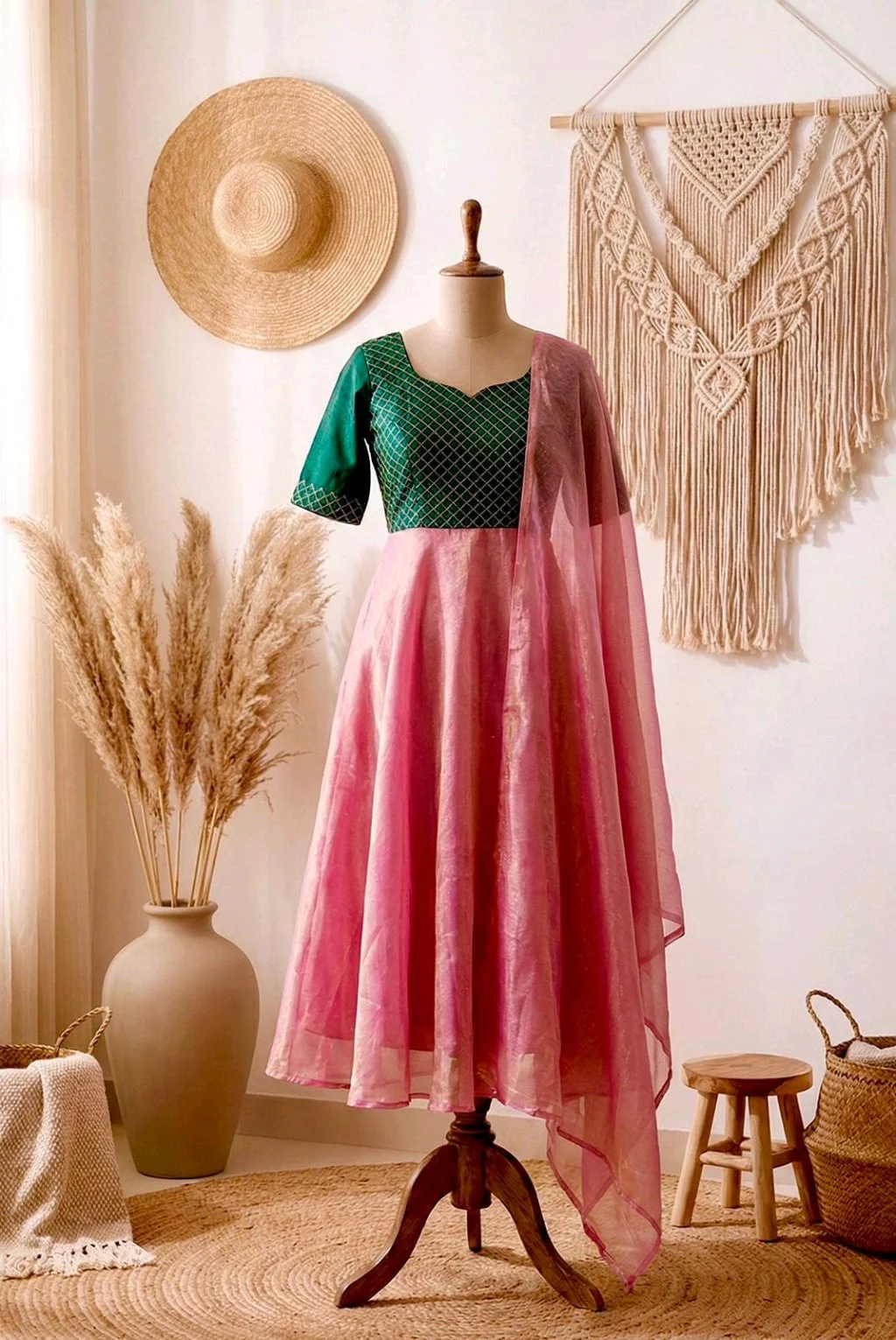 Space Silk Anarkali Dress 1