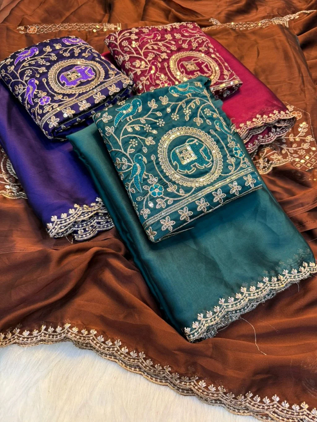 Soft Rangoli Silk Saree thumbnail 9