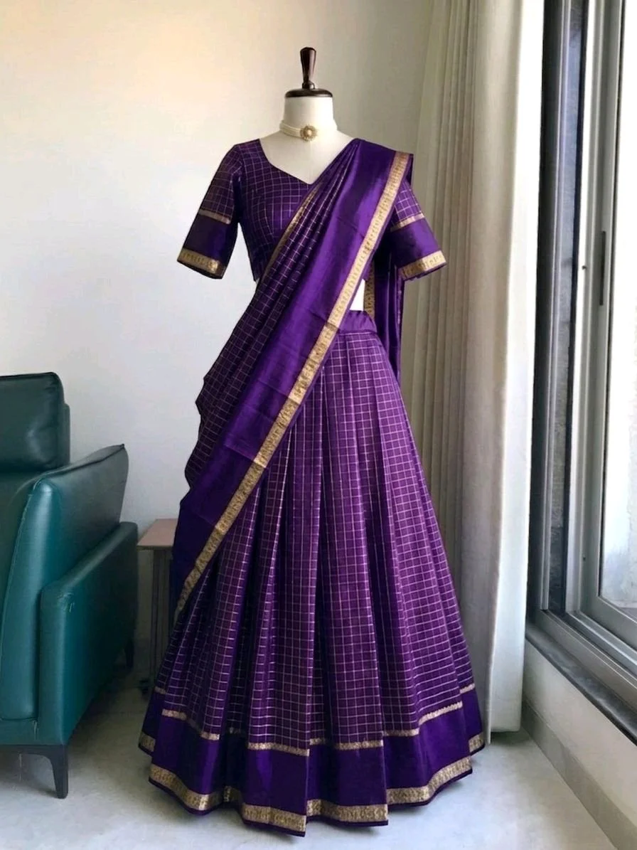 Pure Viscose Georgette Lehenga Choli Set thumbnail 5