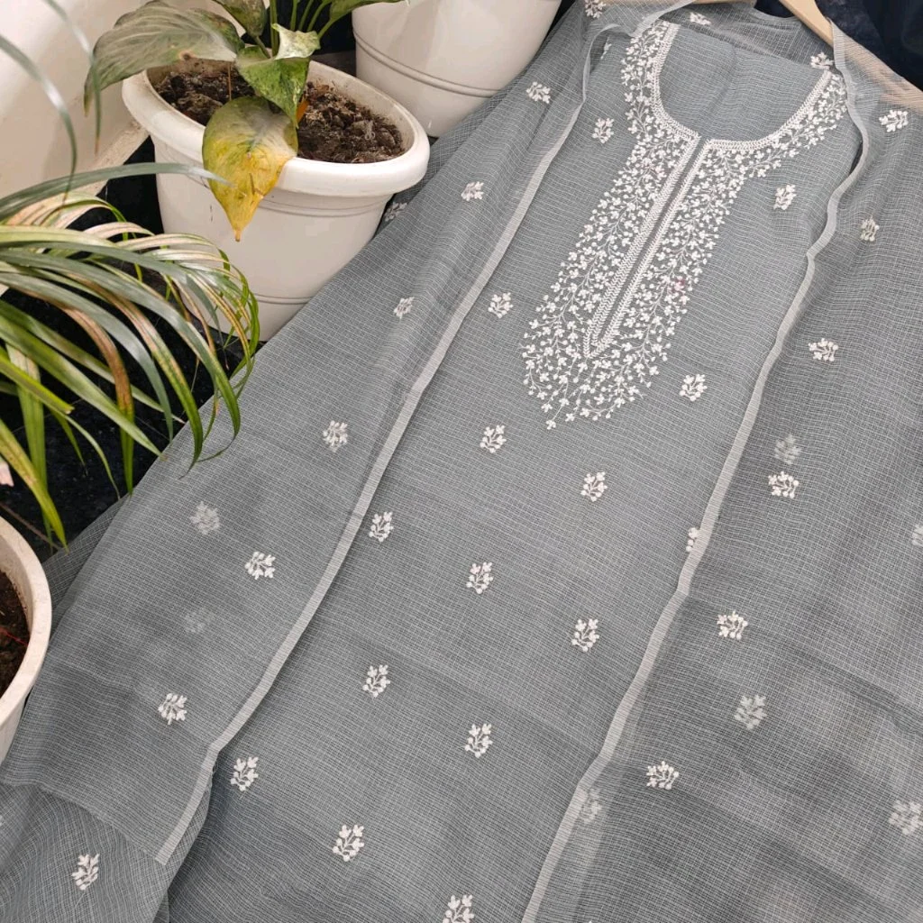 Kota Doria Cotton embroidery work Suits 4
