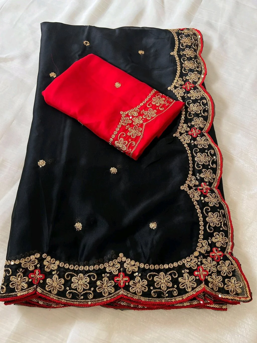 Heavy Rangoli Silk Saree 3