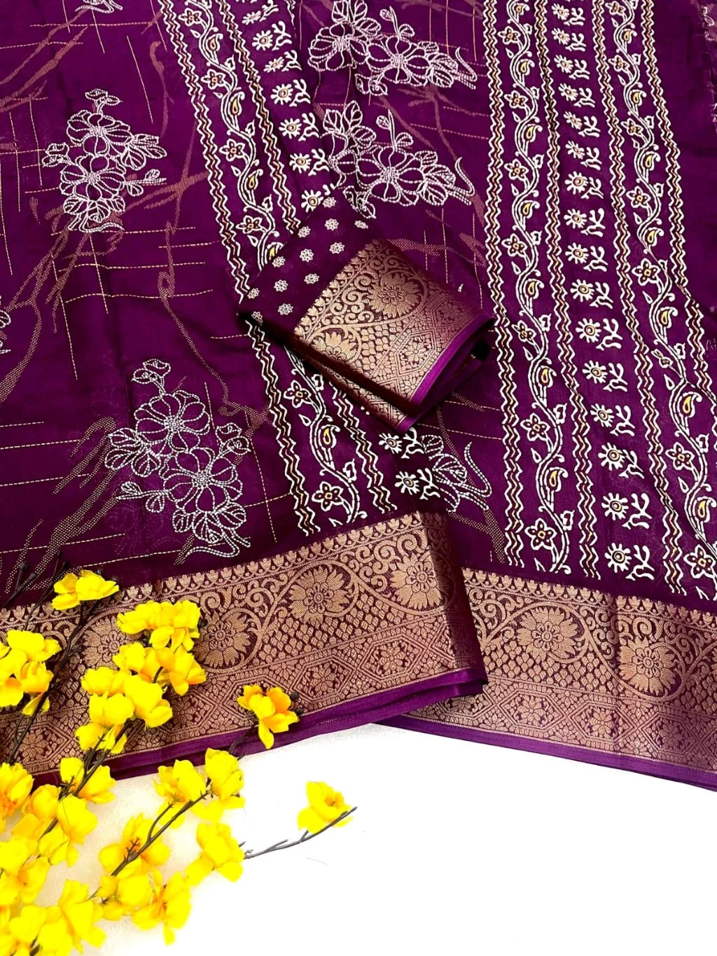 Ajrakh Designer Sarees 10
