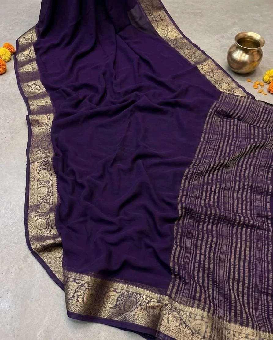 Pure Chiffon Saree 1