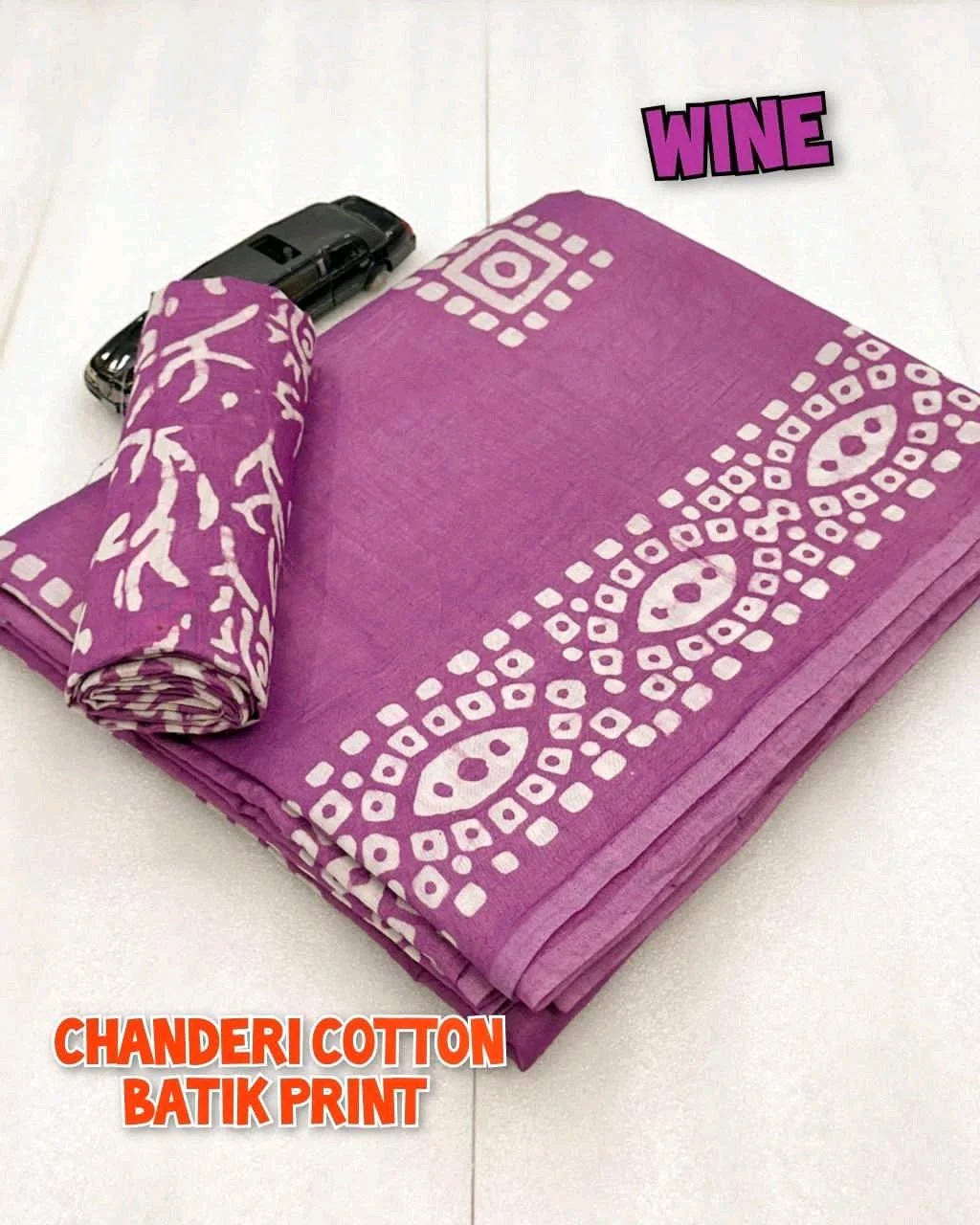 Wax BATIK Hand Print Sarees thumbnail 4