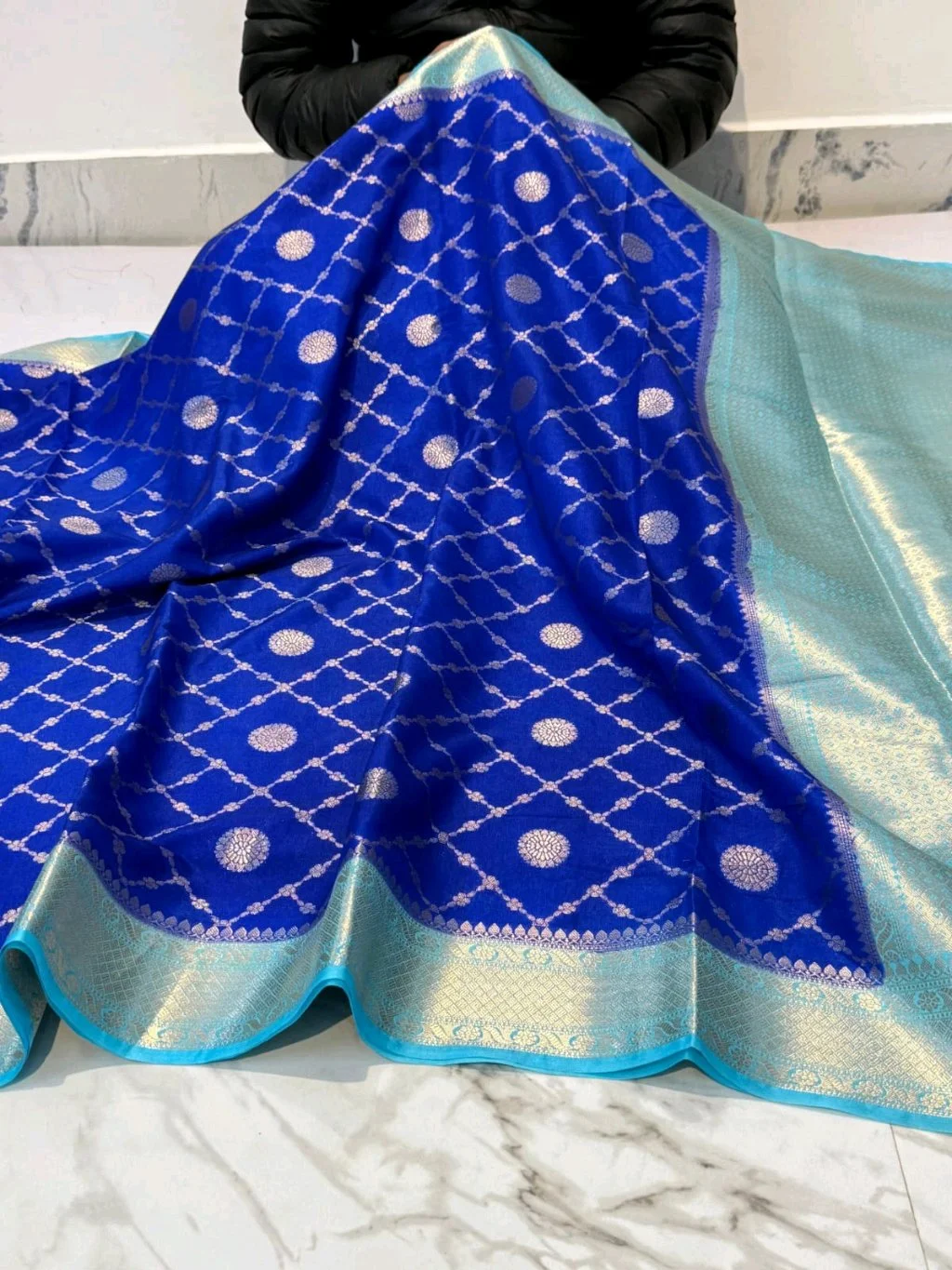 Katan Silk Dyed Banarasi Sarees thumbnail 10