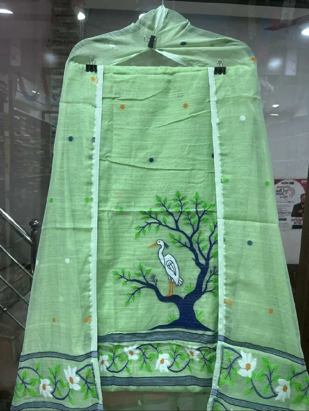 Pure Handloom, Pure Chenderi, Jamdhani Work thumbnail 3