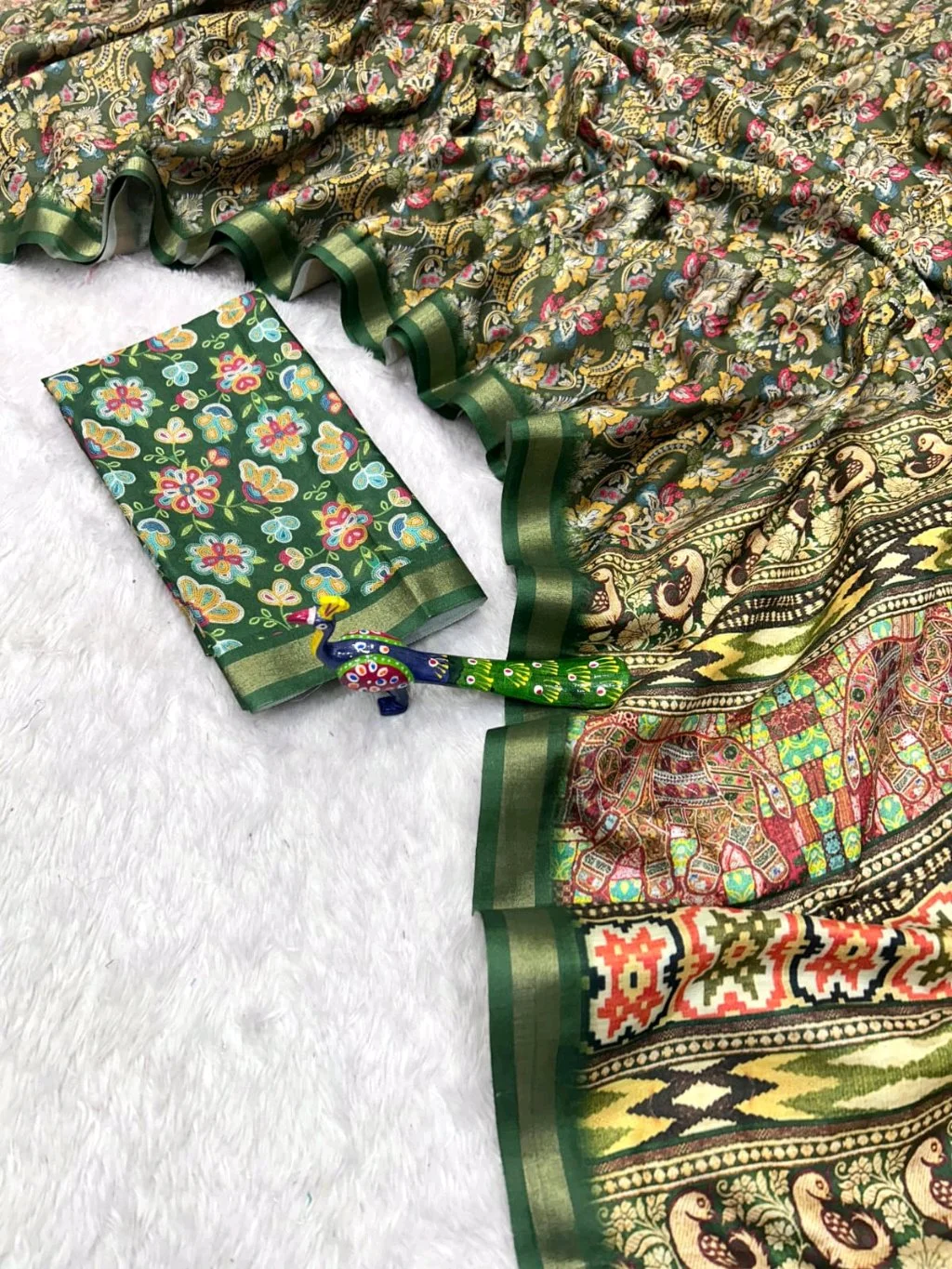 Mul Mul Cotton Digital Print Sarees thumbnail 7