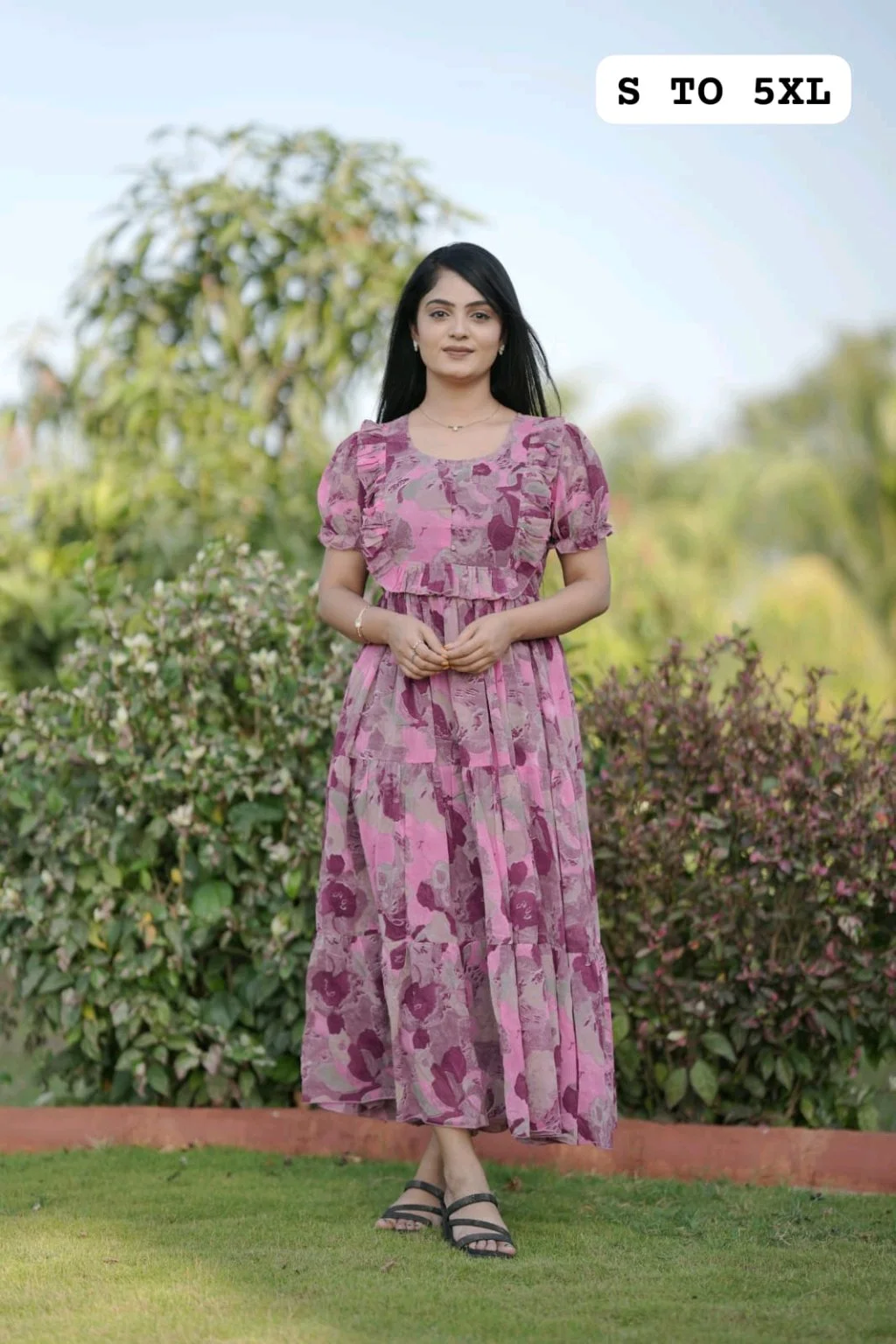Floral Printed Maxi Dresses thumbnail 9
