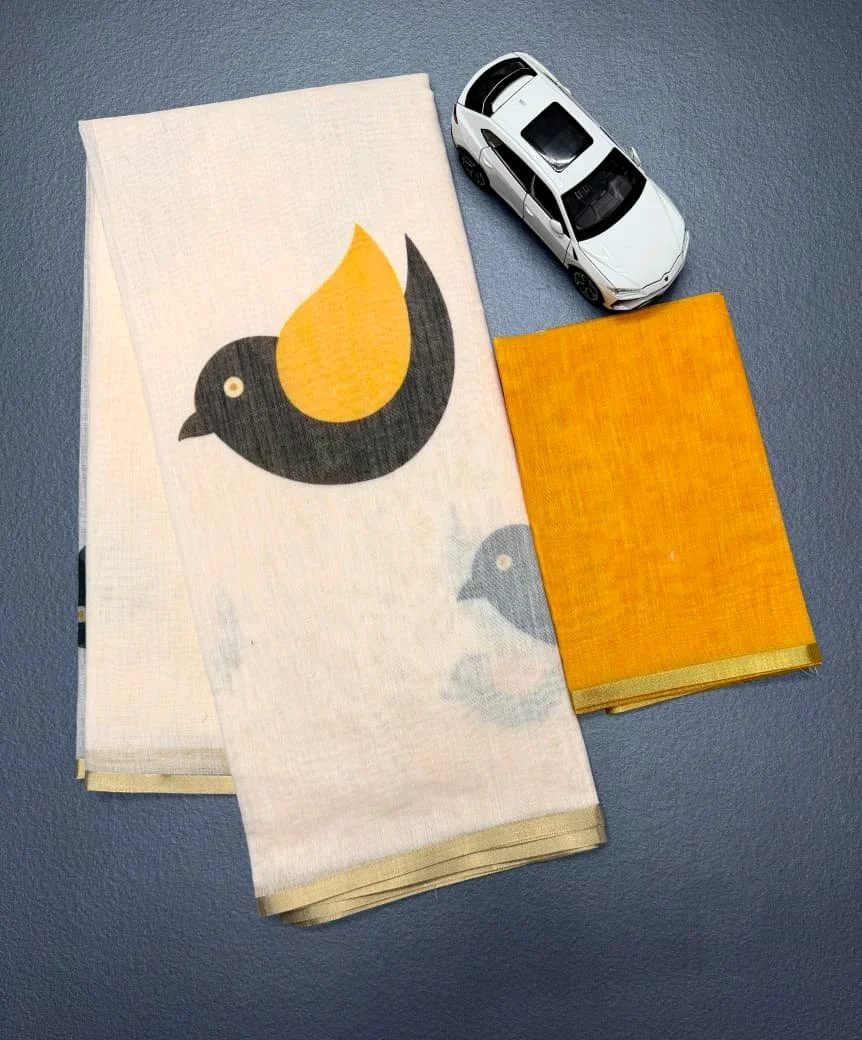 Soft Lenin Sarees 4