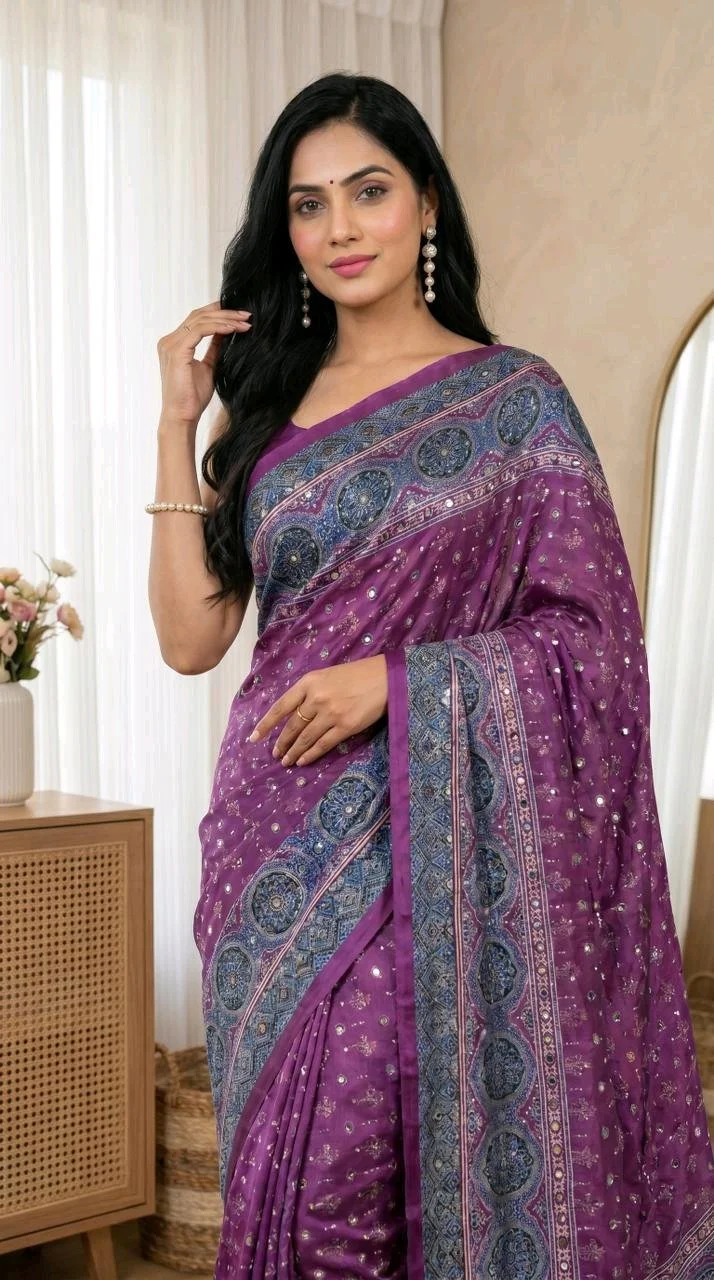 Ajarakh Saree thumbnail 4