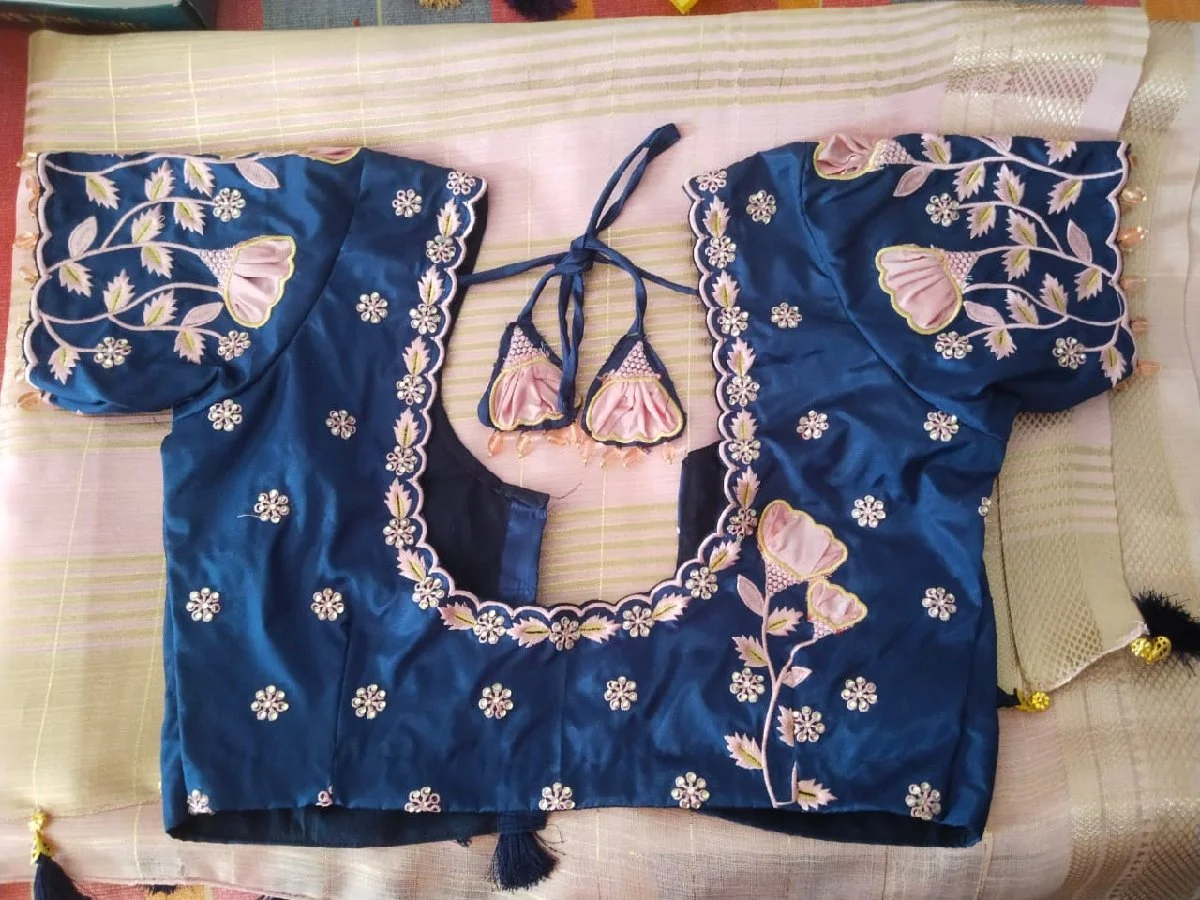 computer embroidery bridel design