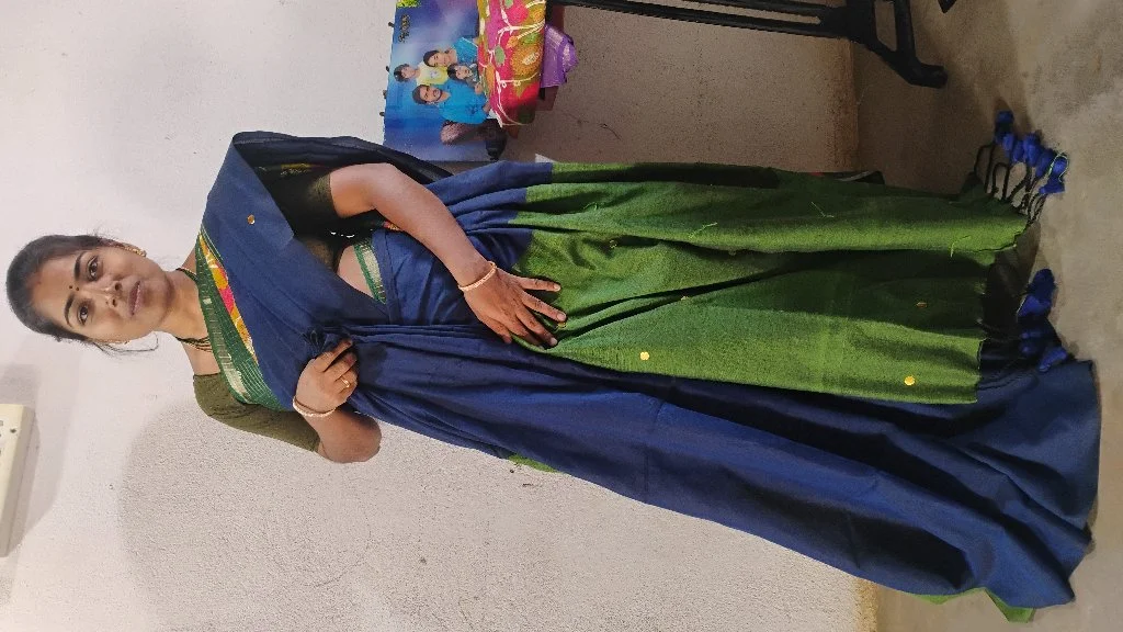 Royal Blue Kadhi Cotton Saree