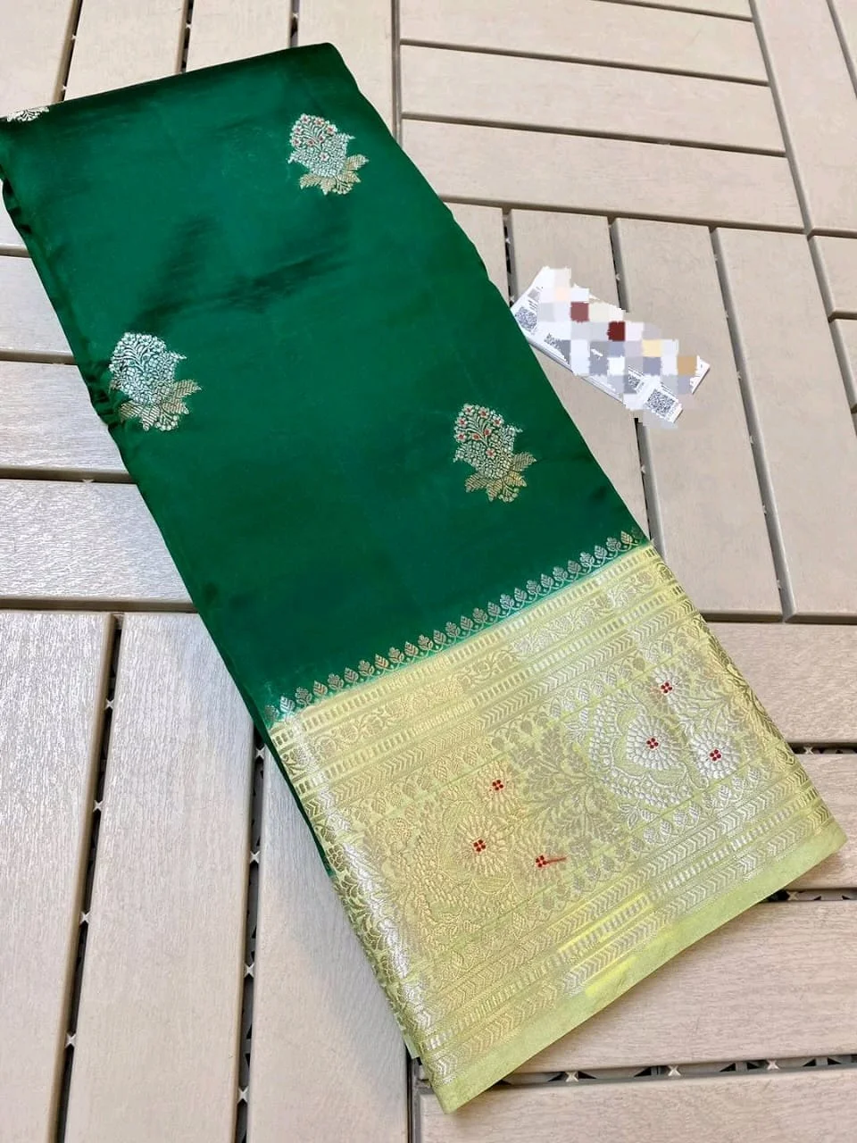 Semi Raw Mango Sarees With Zari Border thumbnail 9