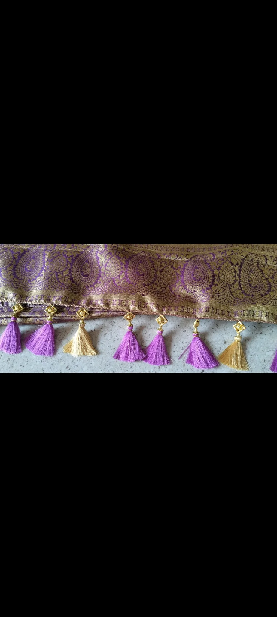 Beautiful Saree Kuchhu Design.Handcraft. 1