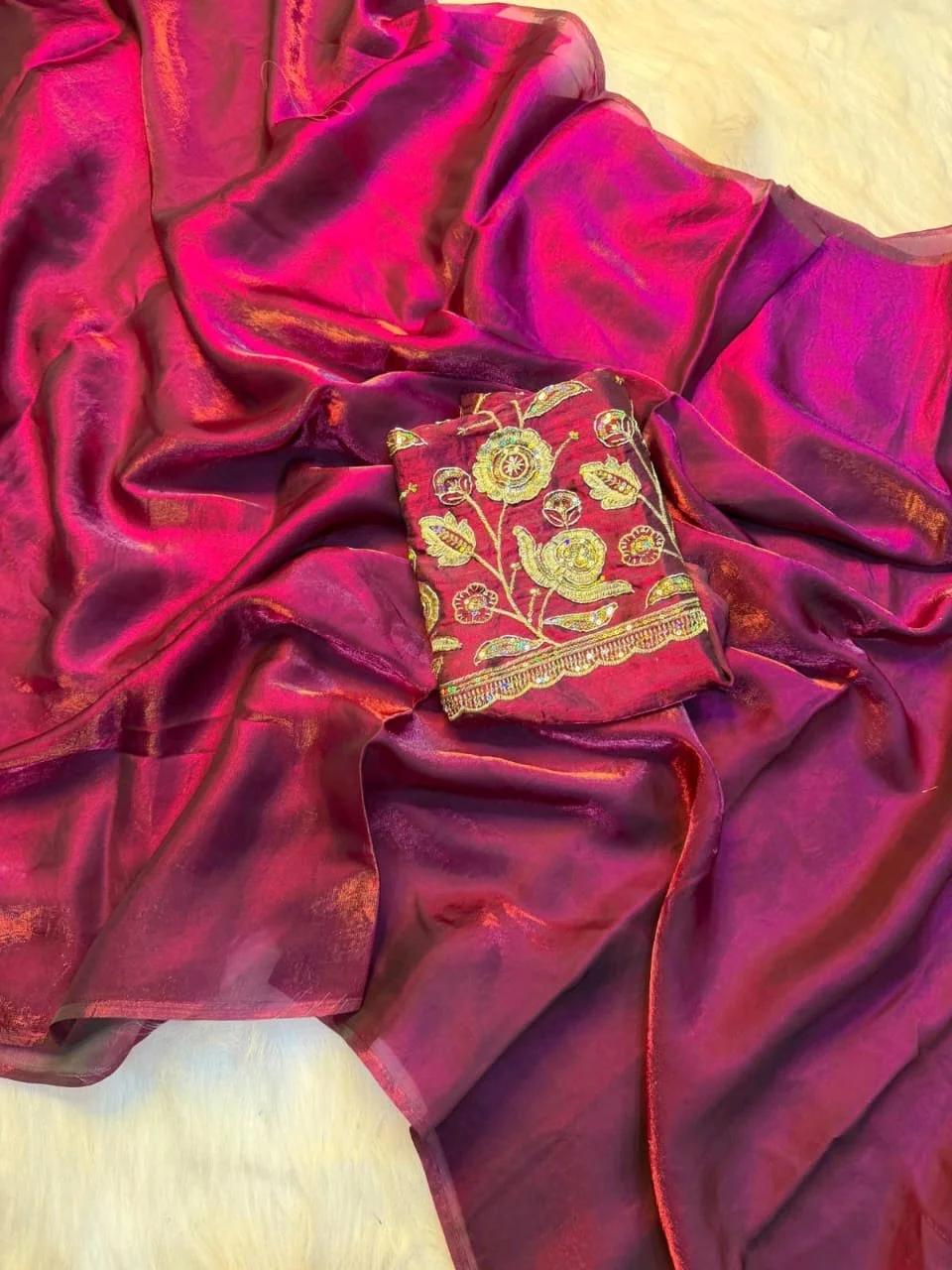 Two Tone Space Silk Fabric 5