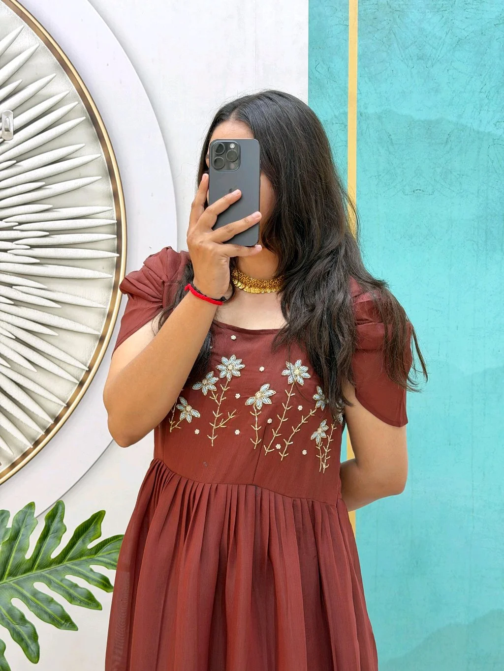 Tiered Maxi Dress with Embellishments 8
