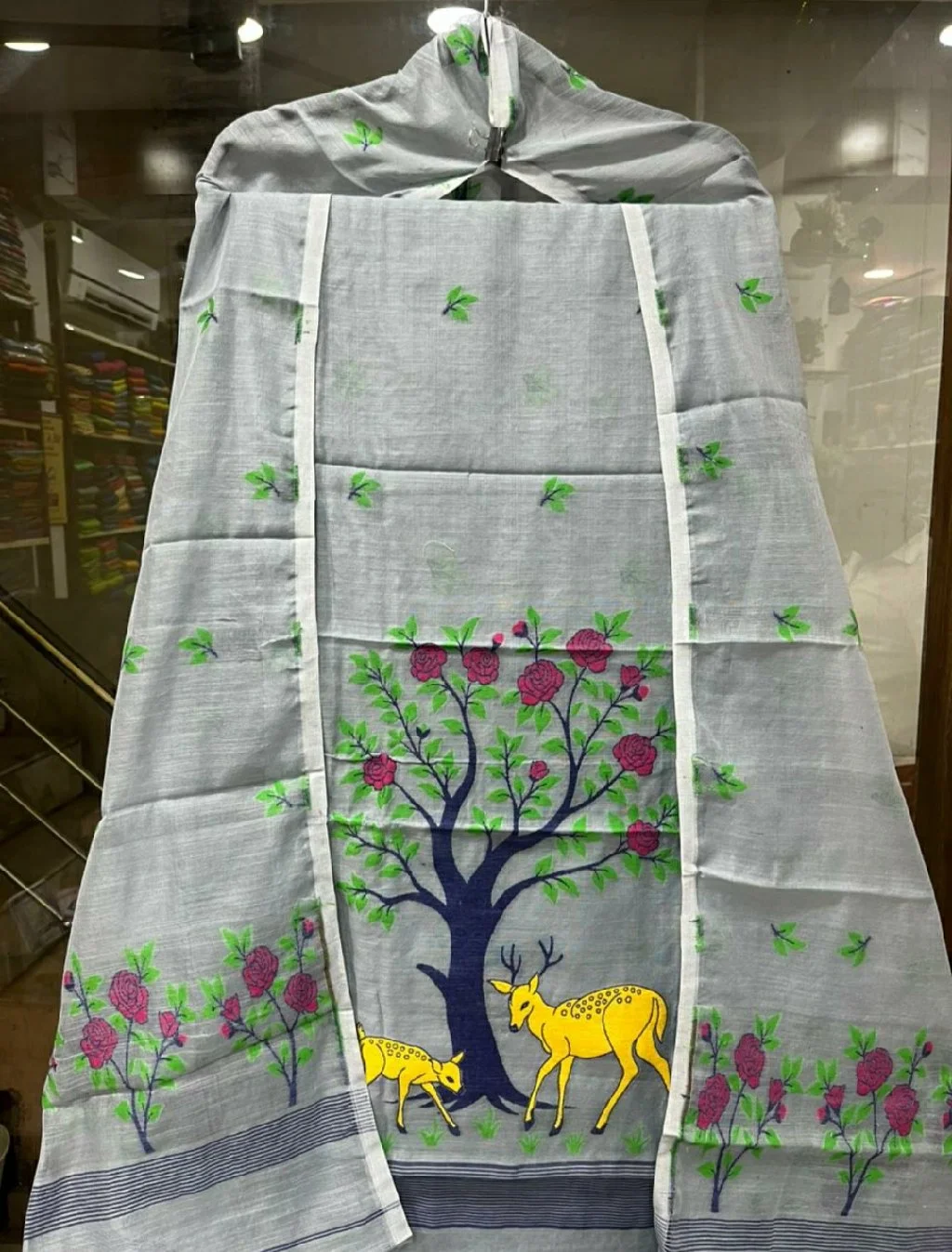 Pure Handloom, Pure Chenderi, Jamdhani Work thumbnail 1